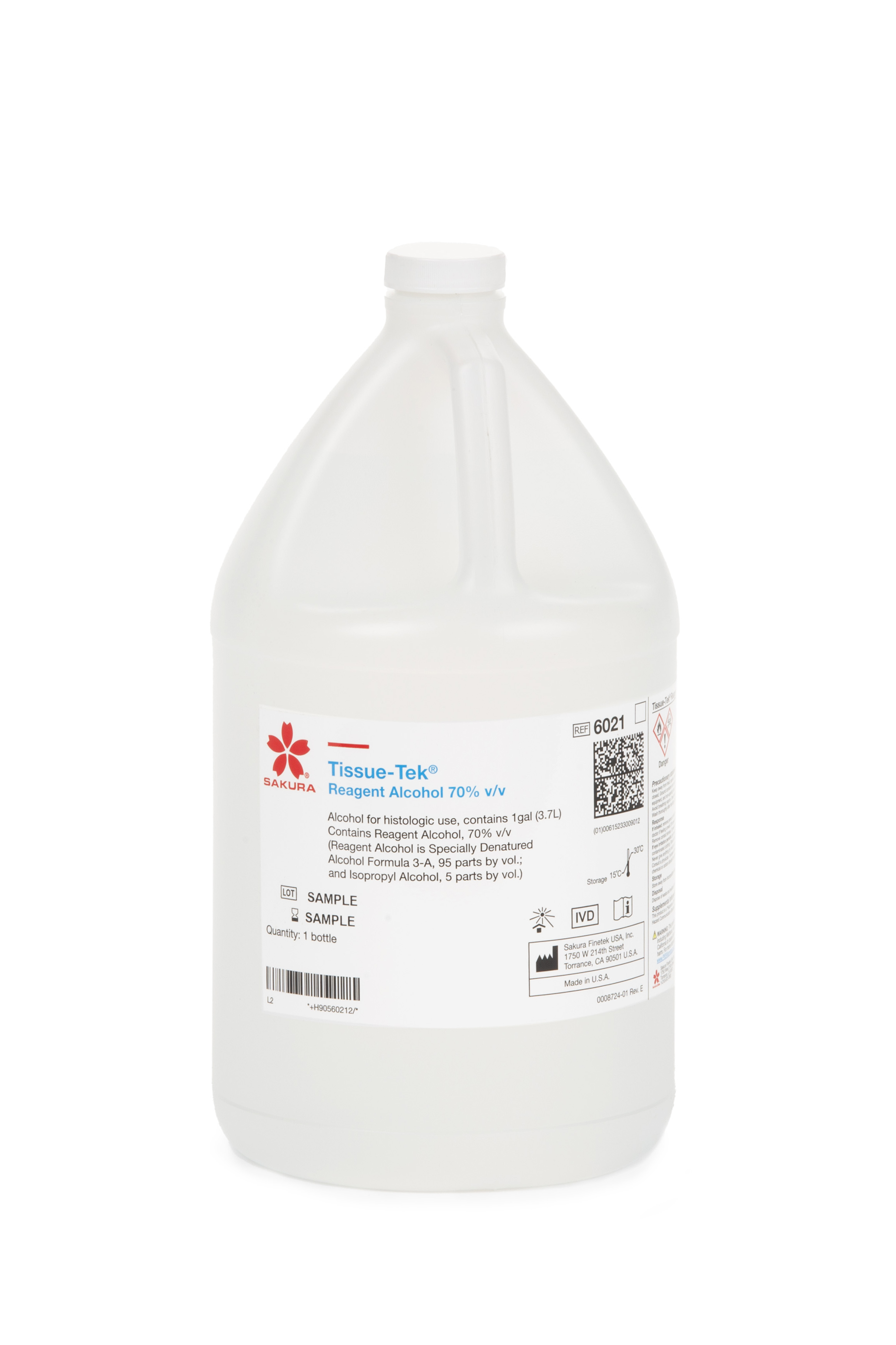 A gallon bottle labeled